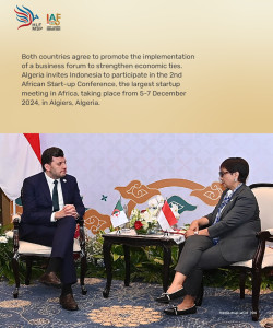 Indonesia-Algeria Agree on Cooperation in Digital Economy Sector