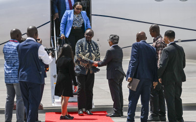 Arrival of Zimbabwe Vice President Kembo Mohadi