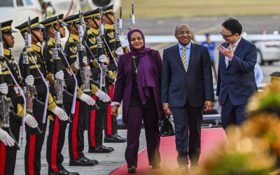 Arrival of Zanzibar President Hussein Ali Mwinyi