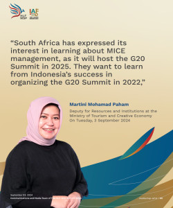 African Countries to Learn Tourism Governance and MICE in Indonesia