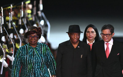 Presiden Liberia tiba di Bali