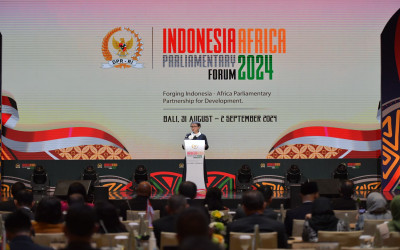 Menlu RI Serukan Kolaborasi Global di Indonesia-Africa Parliamentary Forum 2024