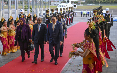 Arrival of Zanzibar President Hussein Ali Mwinyi